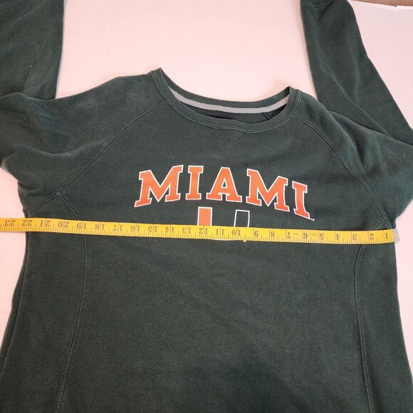 Jansport sz XL men Miami Hurricanes Green Pullover Sweatshirt Football fans - Picture 8 of 9